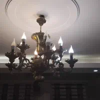 لوستر ۶ شاخه برنجی عتیقه