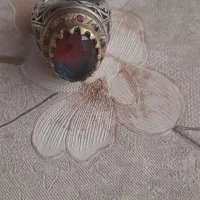 انگشتر نقره یاقوت