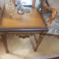 دو عدد میز عسلی جنس چوب  همراه با اینه تمام قد