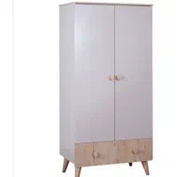 سرویس چوب اتاق کودک شامل کمد، دراور وشلف