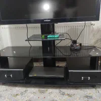 میز تلویزیون شیشه ای  سالم