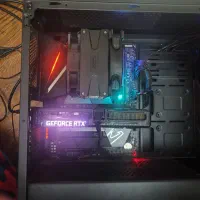 کیس گیمینگ همراه با مانتور  دو دسته موس کیبورد