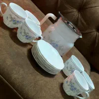 سرویس چای خوری لومینارک فرانسه مدل رمانتیک