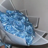 دسته گل روبانی
