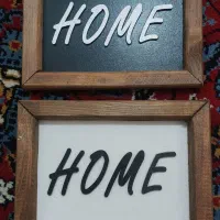 قاب چوبی home آویز برای کافه و خانه