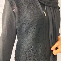 مانتو مشکی دوتیکه