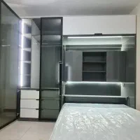 تخت کمجا دونفره ام دی اف شیشه دکوفیکس اقساطی