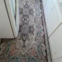 فرش کناره زمینه قهوه ای