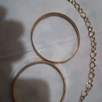 دو عدد النگو و یک دسبند طلا۱۴ گرم