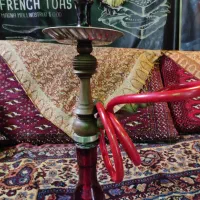 قلیان چوب گردو راه افتاده سیب