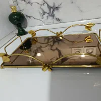 سینی آیینه ای طلایی