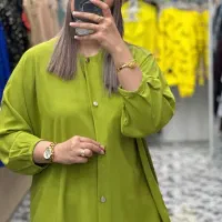 مانتو شومیزی یه مدلی ساده از پارچه الیزه