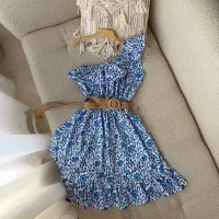 پیراهن  یقه رومی پیچک