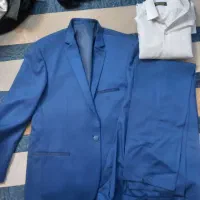 کت و شلوار آبی رنگ نو