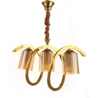 لوستر سه شاخه شیک و مدرن