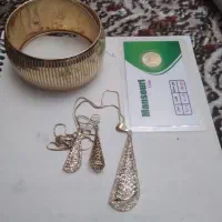 طلا النگو تک پوش نیم ست انگشتر بدون درصد