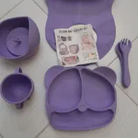 ست غذاخوری کودک سیلیکونی ۵ تکه