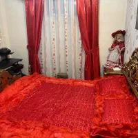 روتختی عروس به همراه پرده و والن