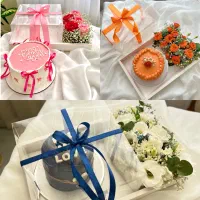 باکس گل وکیک تولد ونامزدی برای هدیه