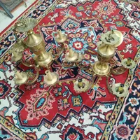 ۳ عدد لوستر برنزی ۶ و ۵ و ۳ شاخه سالم|لوستر و چراغ آویز|تهران, شمس‌آباد|دیوار