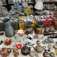 مشربه و قوری برنجی