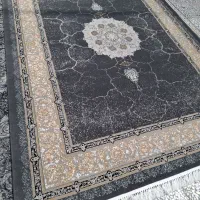فرش طرح چکاوک دودی و سرمه ای