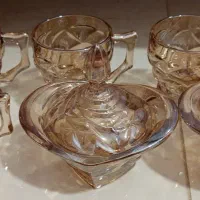 دو دست استکان و دوتا قندان