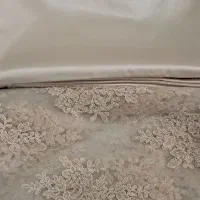 پارچه پیراهن شب عروس با استر و چادر عروس