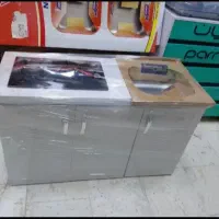 کابینت ست فلزی ظرفشویی سینک اجاق گاز رومیزی