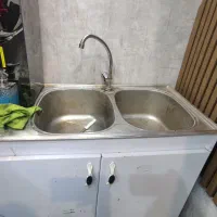 سینک دو لگن و باکس ام دی اف