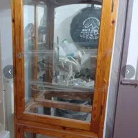 بوفه چوبی کاردست کاملآ سالم تمیز نو نو هستش