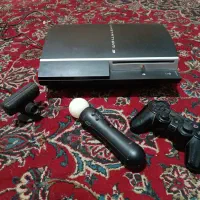 ps3 fat با حافظه 512 موو و دوربین و دسته