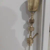 قلیون یخدان دار بزرگ طرح دار. تمام برنج