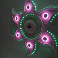 گل های پیش ساخته گچی و نور مخفی