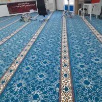 فرش سجاده ای ابی مسجدی