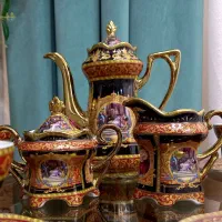 سرویس صبحانه خوری چینی۱۷پارچه باواریاطرح ایتالیایی