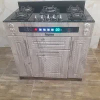 اجاق گاز ام دی اف صفحه شیشه ای
