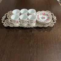 فنجون و نعلبکی ترمه
