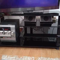 میز تلویزیون شیشه ای نشکن