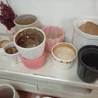 گلدان سرامیکی نو و  کارکرده