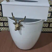 سطل وجا دستمال وشمعدان