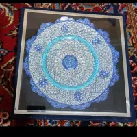 بشقاب میناکاری مارک قصری سایز ۲۵/۲۵