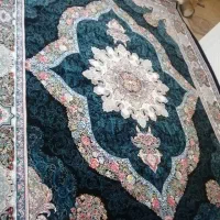 فرش آکبند ۱۲متری زمینه سبز ۲تخته