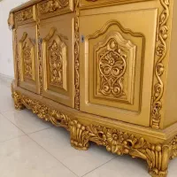 بوفه طلایی جنس چوب