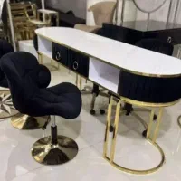 میز ناخن دونفر مخمل وساده