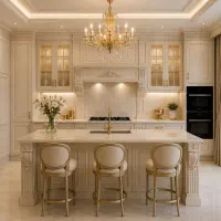 طراحی‌ساخت‌ونصب‌کابینت‌لوکس‌دکوراسیون‌داخلی‌بلوط