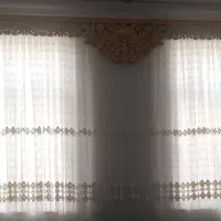 پرده پذیرایی کارکرده به همراه آستر