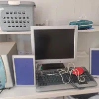 مانیتور فلت ال جی با اسپیکر و کیبورد و موس