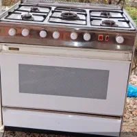 گاز ۵شعله Alish در حد نو فرش دار سفید