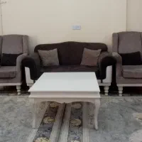 ست مبل 7 نفره به همراه پرده و میز تلویزیون